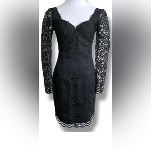 Vintage Moda Int’l black lace cocktail dress